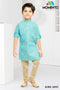 Boys Firozi Kurta in 100% Cotton | Momento Fashions