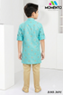 Boys Firozi Kurta in 100% Cotton | Momento Fashions
