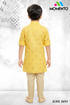 Stylish Gold Kurta for Boys | Momento Fashions