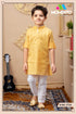 Premium Boys Orange Kurta Set | 100% Cotton | Momento Fashions