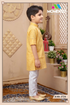 Premium Boys Orange Kurta Set | 100% Cotton | Momento Fashions