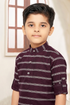 100% Cotton Maroon Kurta for Boys | Festive Wear