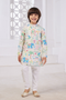 Momento Fashions Boys Motif Printed Cotton Kurta Pajama Set
