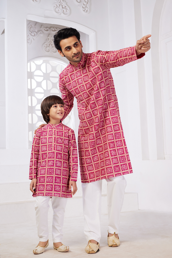Soft, Premium Cotton Kurta Pajama Father and Son Combo — Comfortable All Day