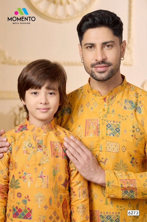 Father Son Matching Kurta Set | Festive Ethnic Wear – Momento Fashions
