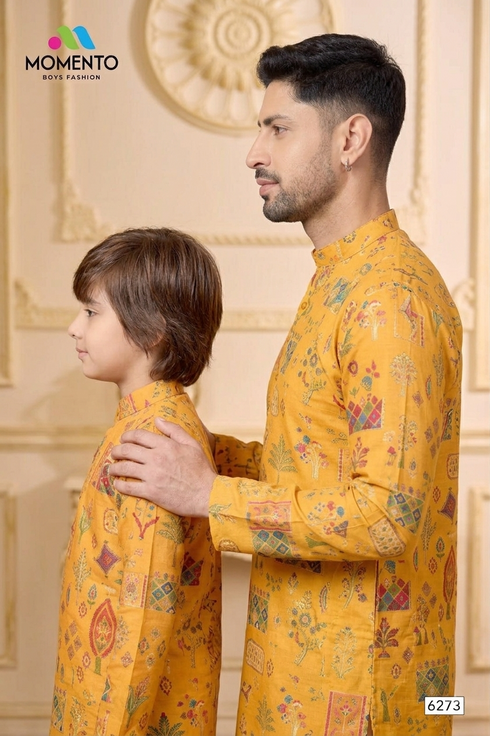 Father Son Matching Kurta Set | Festive Ethnic Wear – Momento Fashions