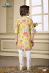 Stylish Yellow Kurta for Boys | 100% Cotton Festive Wear
