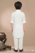 Momento Fashions Boys White Cotton Kurta Pajama Set