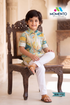Kids Cotton Kurta Pyjama Set for Boys | Leaf Printed Ethnic Wear