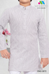 Boys Traditional Grey Cotton Kurta – Momento Fashion