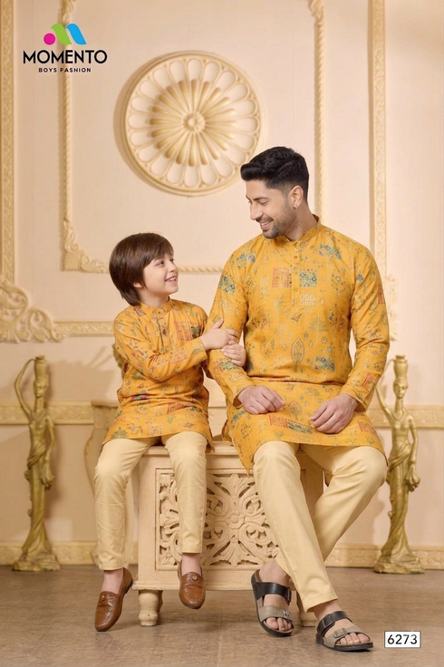 Father Son Matching Kurta Set | Festive Ethnic Wear – Momento Fashions