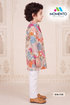 Kids Cotton Kurta Pyjama Set for Boys | Multicolor Floral Print