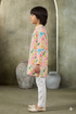 Momento Fashions Boys Floral Printed Cotton Kurta Pajama Set
