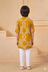 Momento Fashions Boys Block Printed Cotton Kurta Pajama Set