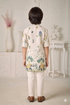 Momento Fashions Boys Elephant Motif Printed Cotton Kurta Pajama Set