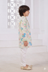 Momento Fashions Boys Motif Printed Cotton Kurta Pajama Set
