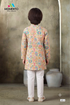 Kids Multicoloured Cotton Kurta | Festive Ethnic Wear with White Trousers