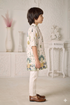 Momento Fashions Boys Elephant Motif Printed Cotton Kurta Pajama Set