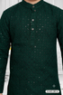 Momento Fashion Bottle Green Boys Kurta – 100% Cotton