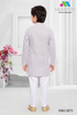 Boys Traditional Grey Cotton Kurta – Momento Fashion