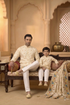 Off White Matching Kurta Set for Father & Son | Momento Fashions