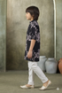 Momento Fashions Boys Abstract Printed Cotton Kurta Pajama Set