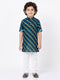 Boys Blue Cotton Kurta Pyajama Set | Momento Fashions