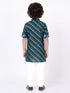 Boys Blue Cotton Kurta Pyajama Set | Momento Fashions