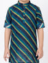 Boys Blue Cotton Kurta Pyajama Set | Momento Fashions