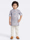 Grey Boys Kurta Pyajama Set | Comfortable Cotton Ethnic Wear