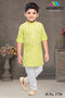 Premium Green Boys Kurta | 100% Cotton Kids Ethnic Wear