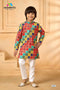 Red Checkered Ethnic Festive Wear | 100% Cotton | Momento Fashions