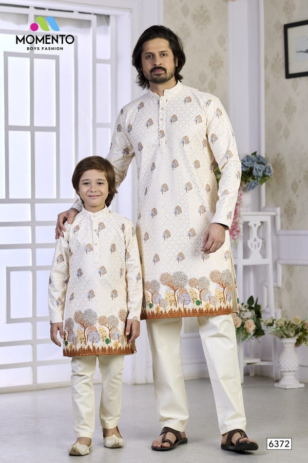 Matching Father Son Traditional Kurta Pyjama | Momento Fashions