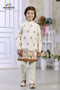 Off White Floral Traditional Festive Wear | Momento Fashions